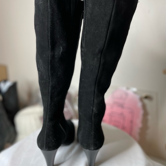 Black suede tall boots from La Canadienne Sz6 - Picture 5 of 16